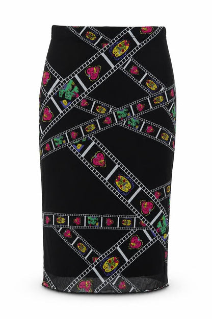 Womens UK Size L SheIn Straight & Pencil Mesh Skirt