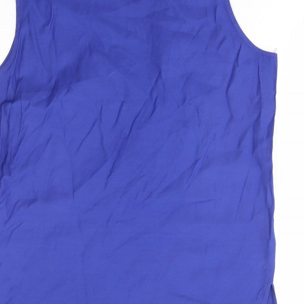 Womens UK Size 14 Preworn Blue Basic Tank
