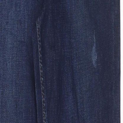 Womens UK Size 10 Marks and Spencer Regular Fit Skinny Blue Jeans