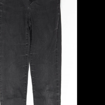 Tiffosi Womens Grey Cotton Skinny Jeans Size 30 in L30 in Regular Button