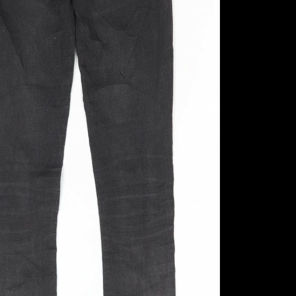 Tiffosi Womens Grey Cotton Skinny Jeans Size 30 in L30 in Regular Button