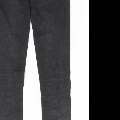 Tiffosi Womens Grey Cotton Skinny Jeans Size 30 in L30 in Regular Button