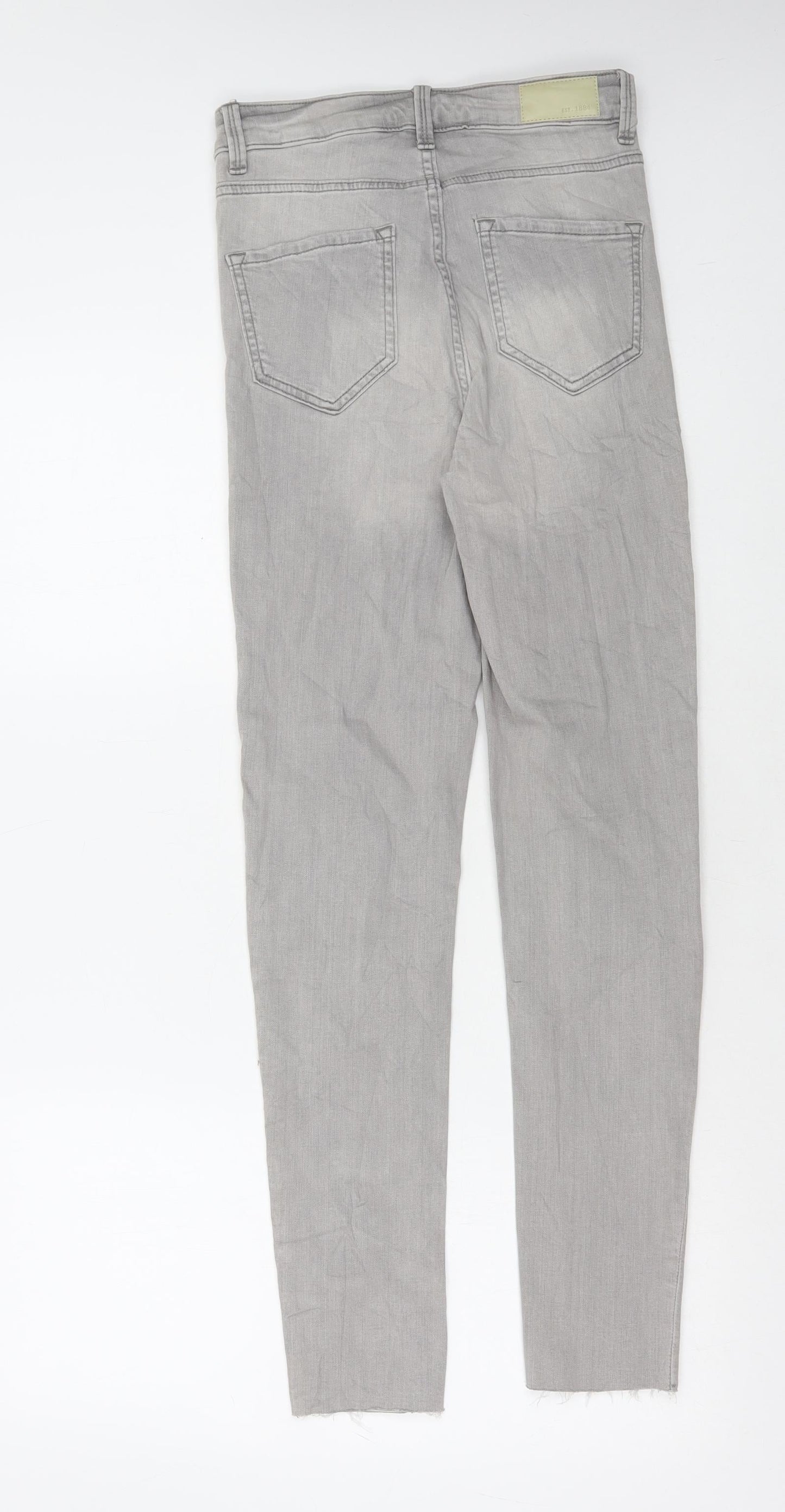 Womens UK Size 8 Marks and Spencer Regular Fit Skinny Grey Jeans