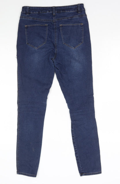 Womens UK Size 10 Marks and Spencer Regular Fit Skinny Blue Jeans