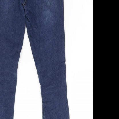 Womens UK Size 10 Marks and Spencer Regular Fit Skinny Blue Jeans
