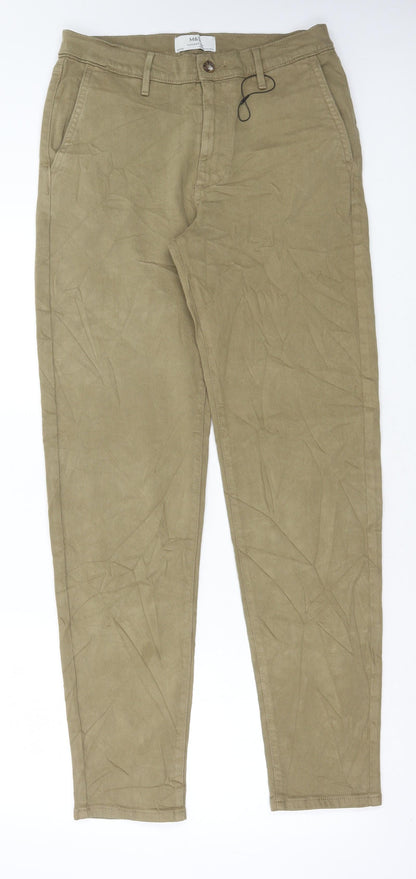 Womens UK Size 30 in Marks and Spencer Regular Fit Chino Beige Trousers