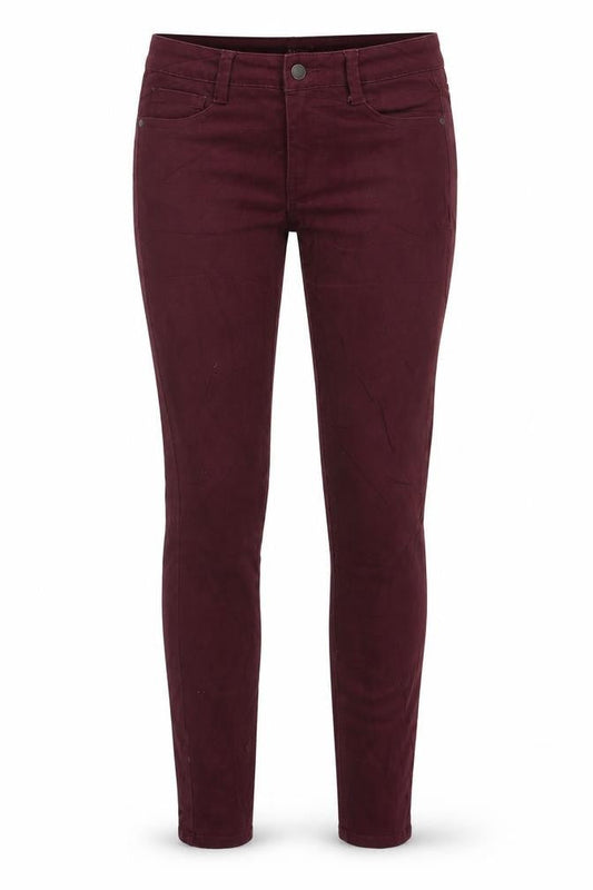 Part Two Womens Red Cotton Skinny Jeans Size 8 L32 in Regular Zip