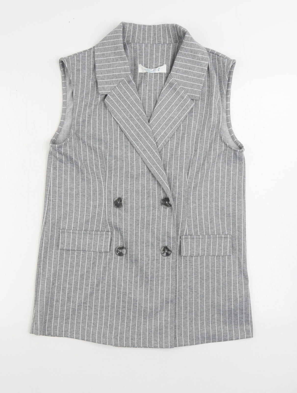 Primark Womens Grey Jacket Size 12 Button