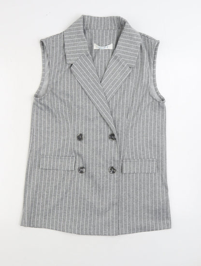 Primark Womens Grey Jacket Size 12 Button