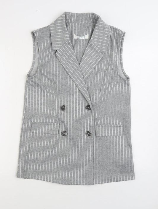 Primark Womens Grey Jacket Size 12 Button