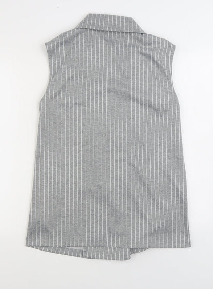 Primark Womens Grey Jacket Size 12 Button