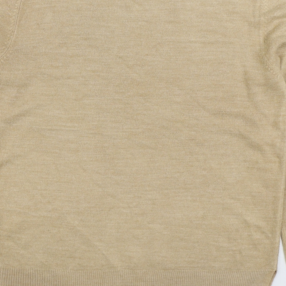 Womens UK Size 14 Marks and Spencer Beige Pullover Jumper