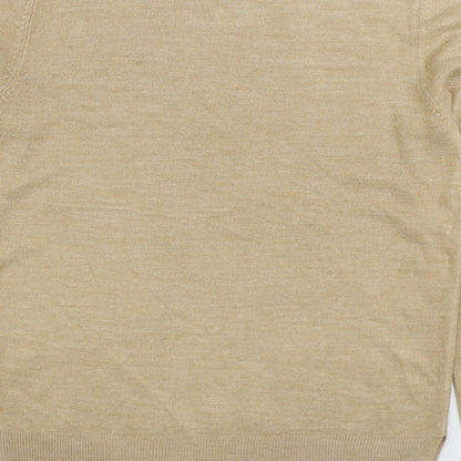 Womens UK Size 14 Marks and Spencer Beige Pullover Jumper