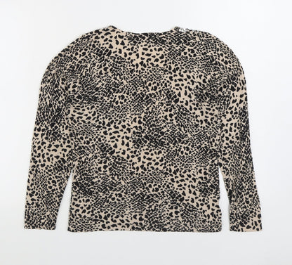 Womens UK Size 10 JEFF&CO Brown Pullover Jumper