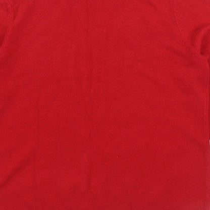 BHS Womens Red Boat Neck Acrylic Pullover Jumper Size 10