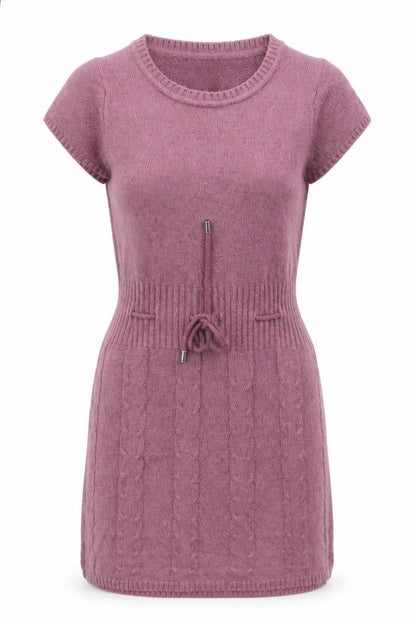 Busida Womens Purple V-Neck Polyester Pullover Jumper Size S