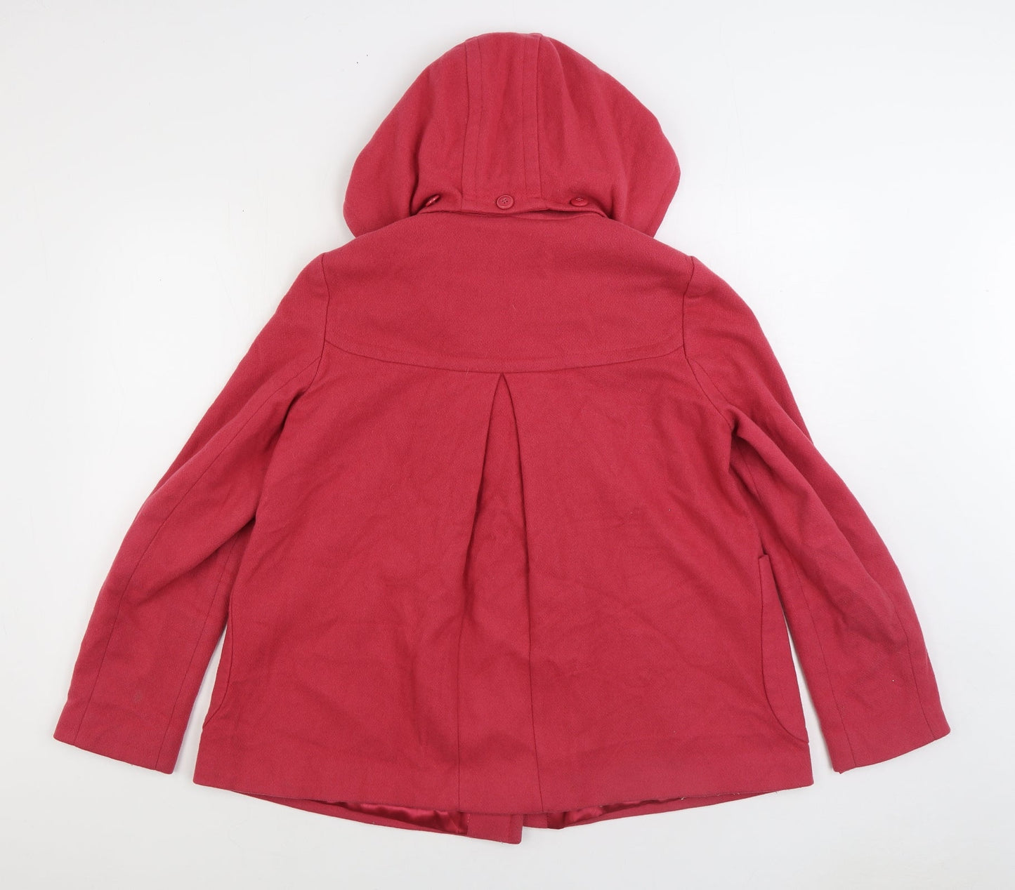 Womens UK Size 10 Topshop Pink Pea Coat