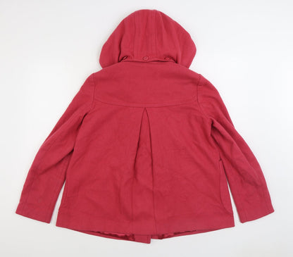 Womens UK Size 10 Topshop Pink Pea Coat