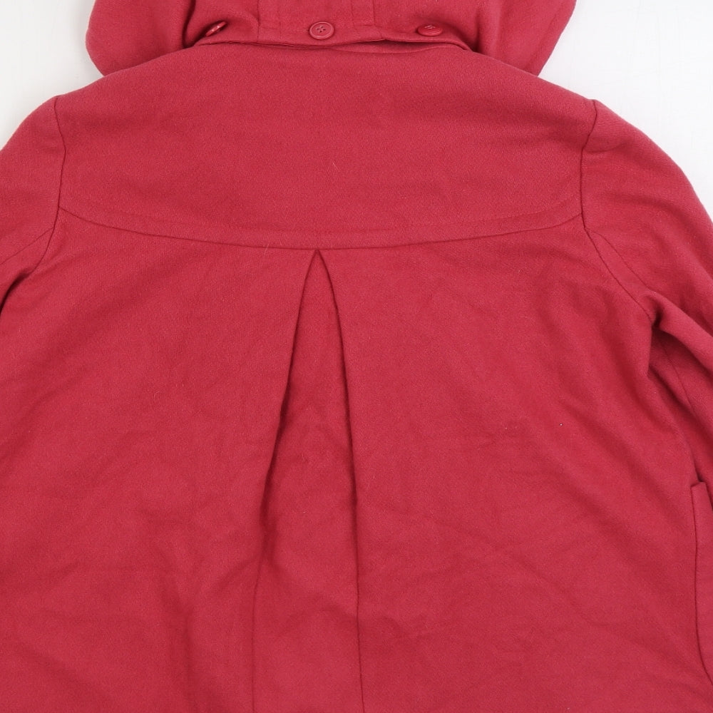Womens UK Size 10 Topshop Pink Pea Coat
