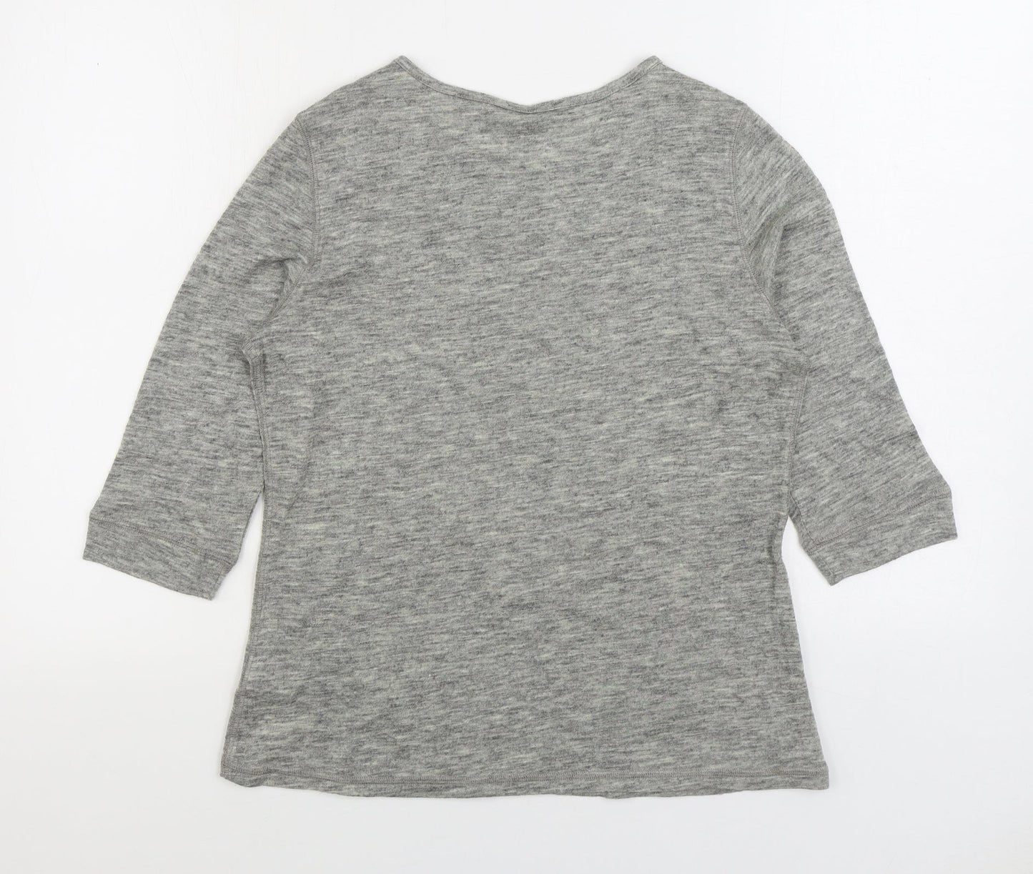 Womens UK Size 10 Marks and Spencer Grey Basic T-Shirt