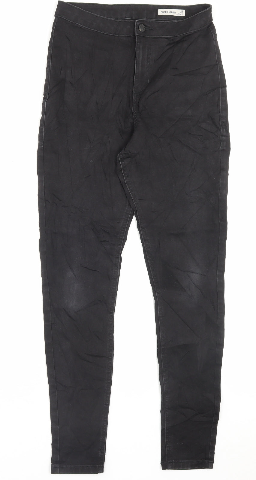 Womens UK Size 12 Marks and Spencer Regular Fit Skinny Black Jeans