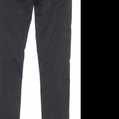 Denim & Co. Womens Black Cotton Skinny Jeans Size 12 L29 in Regular Button