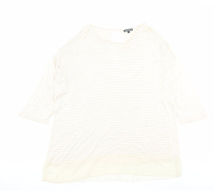 Womens UK Size L Casamia Beige Pullover Jumper