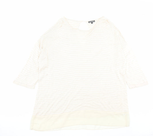 Womens UK Size L Casamia Beige Pullover Jumper