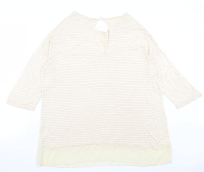 Womens UK Size L Casamia Beige Pullover Jumper