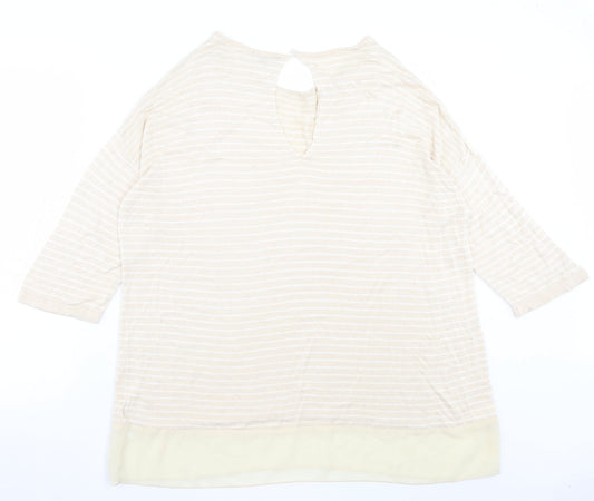 Womens UK Size L Casamia Beige Pullover Jumper