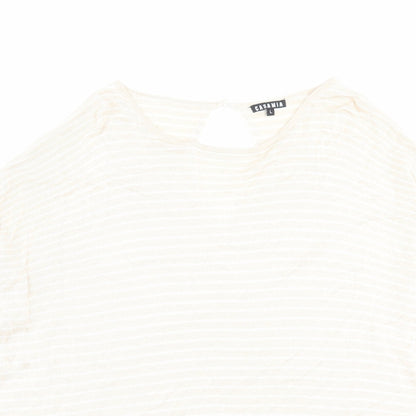 Womens UK Size L Casamia Beige Pullover Jumper