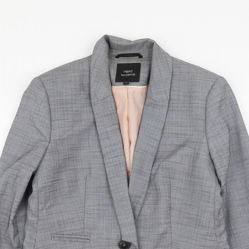 NEXT Womens Grey Polyester Jacket Suit Jacket Size 10