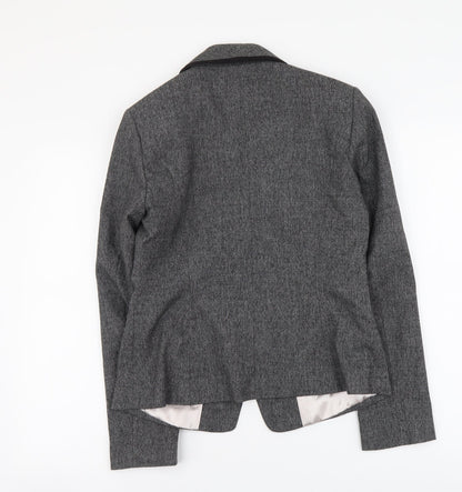 NEXT Womens Grey Polyester Jacket Suit Jacket Size 10