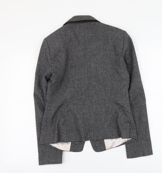 NEXT Womens Grey Polyester Jacket Suit Jacket Size 10