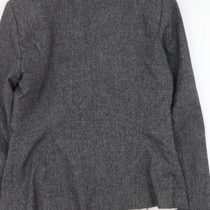 NEXT Womens Grey Polyester Jacket Suit Jacket Size 10