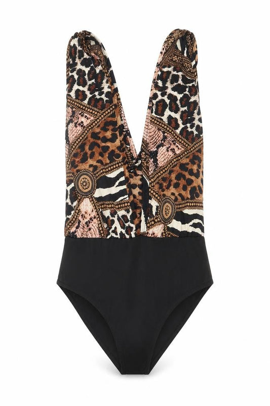 Womens UK Size 6 Boohoo One-Piece Black Bodysuit
