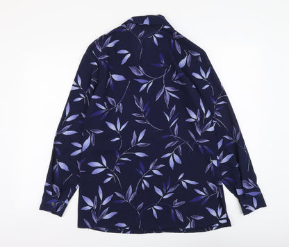 Womens UK Size 10 Suzanne Grae Blue Basic Button-Up