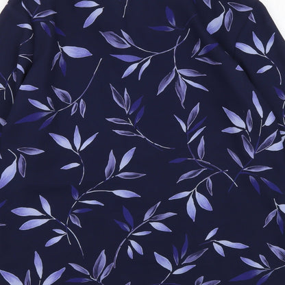 Womens UK Size 10 Suzanne Grae Blue Basic Button-Up