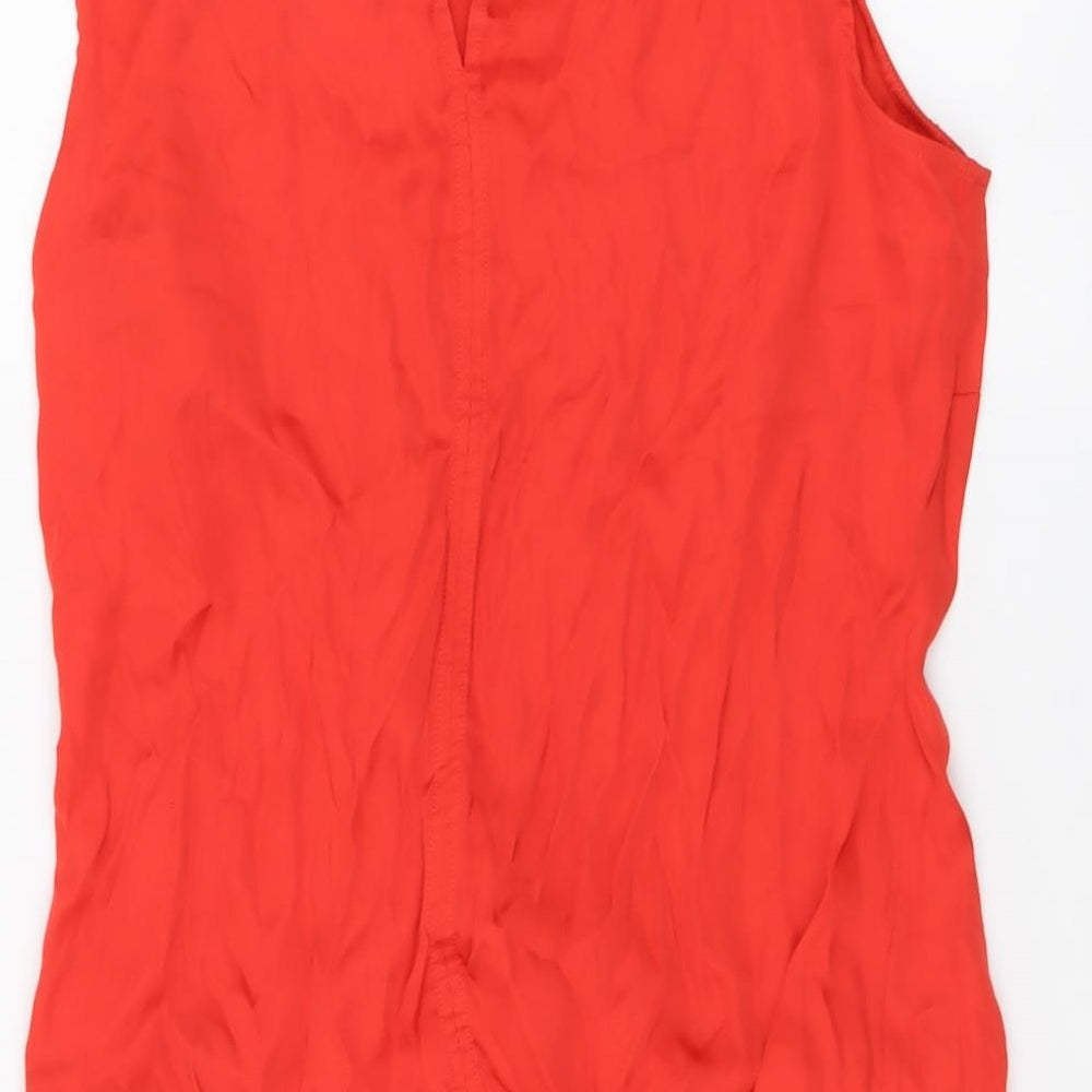 Womens UK Size 12 NEXT Red Basic Blouse