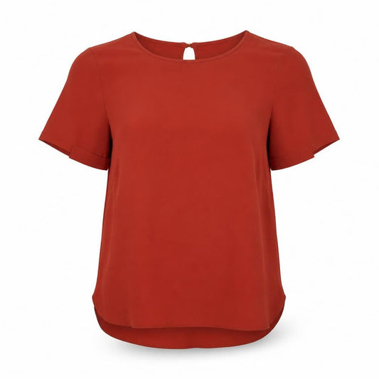 Womens UK Size 10 Atmosphere Red Basic Blouse