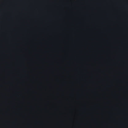 Kasper Womens Blue Polyester Mini Skirt Size 8 Zip