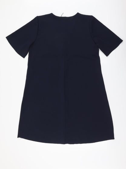 JDY Womens Blue Polyester A-Line Size L V-Neck Pullover