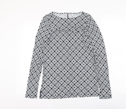 Womens UK Size 12 Marks and Spencer Blue Basic Blouse
