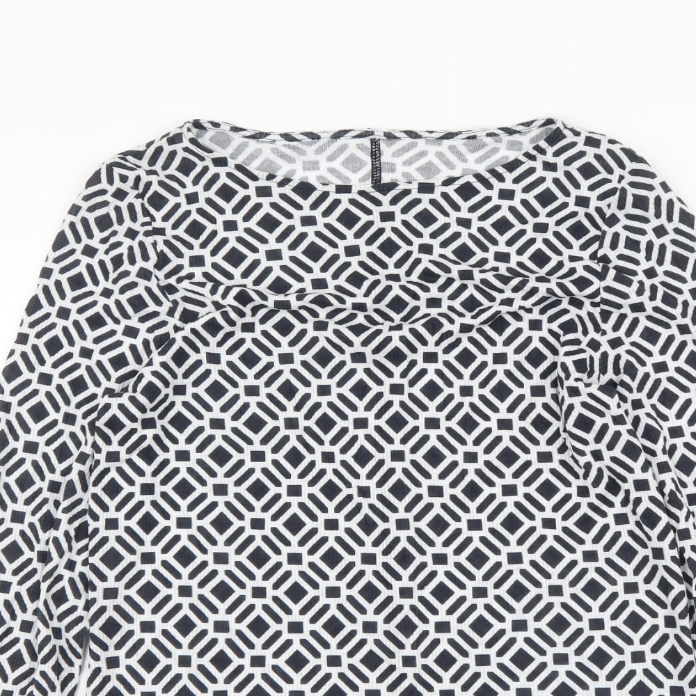 Womens UK Size 12 Marks and Spencer Blue Basic Blouse