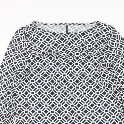 Womens UK Size 12 Marks and Spencer Blue Basic Blouse