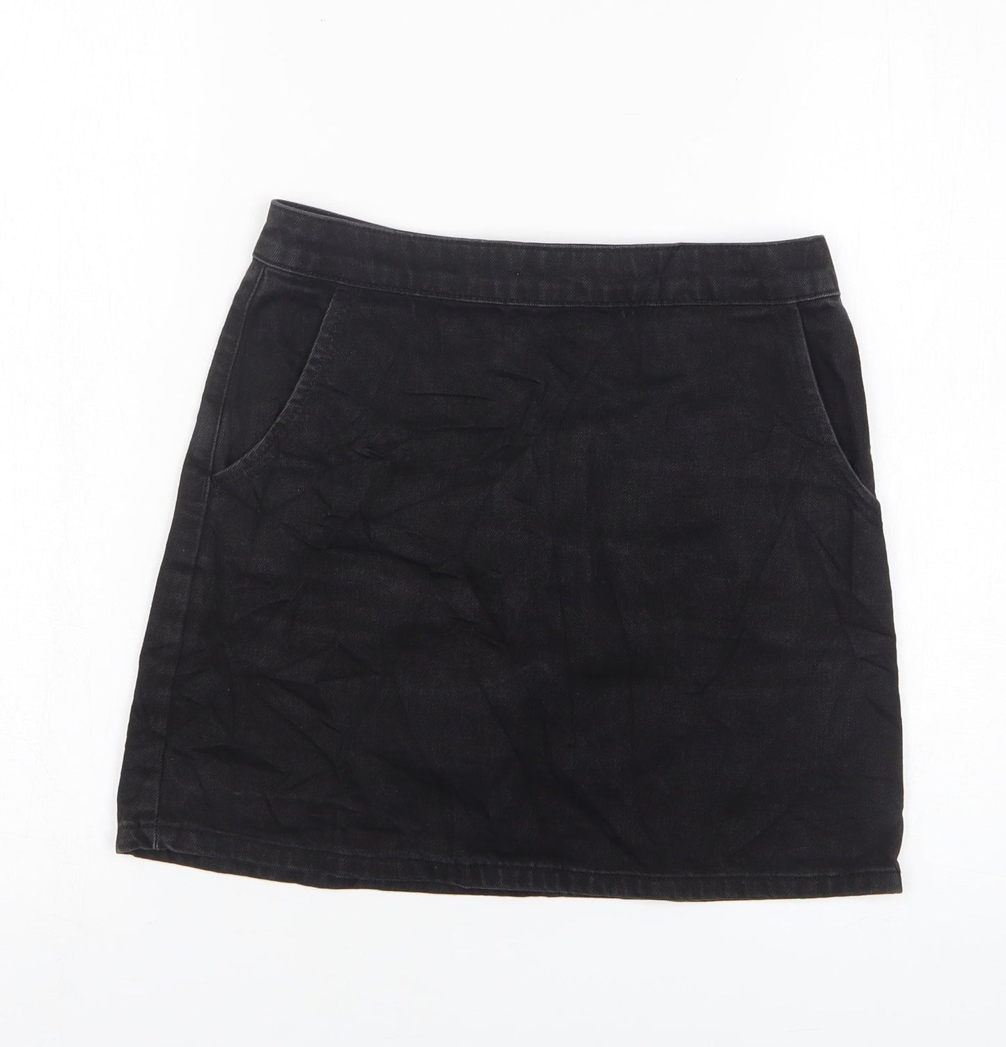 Womens UK Size 25 in Topshop Mini Denim Skirt