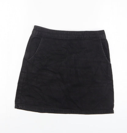 Womens UK Size 25 in Topshop Mini Denim Skirt