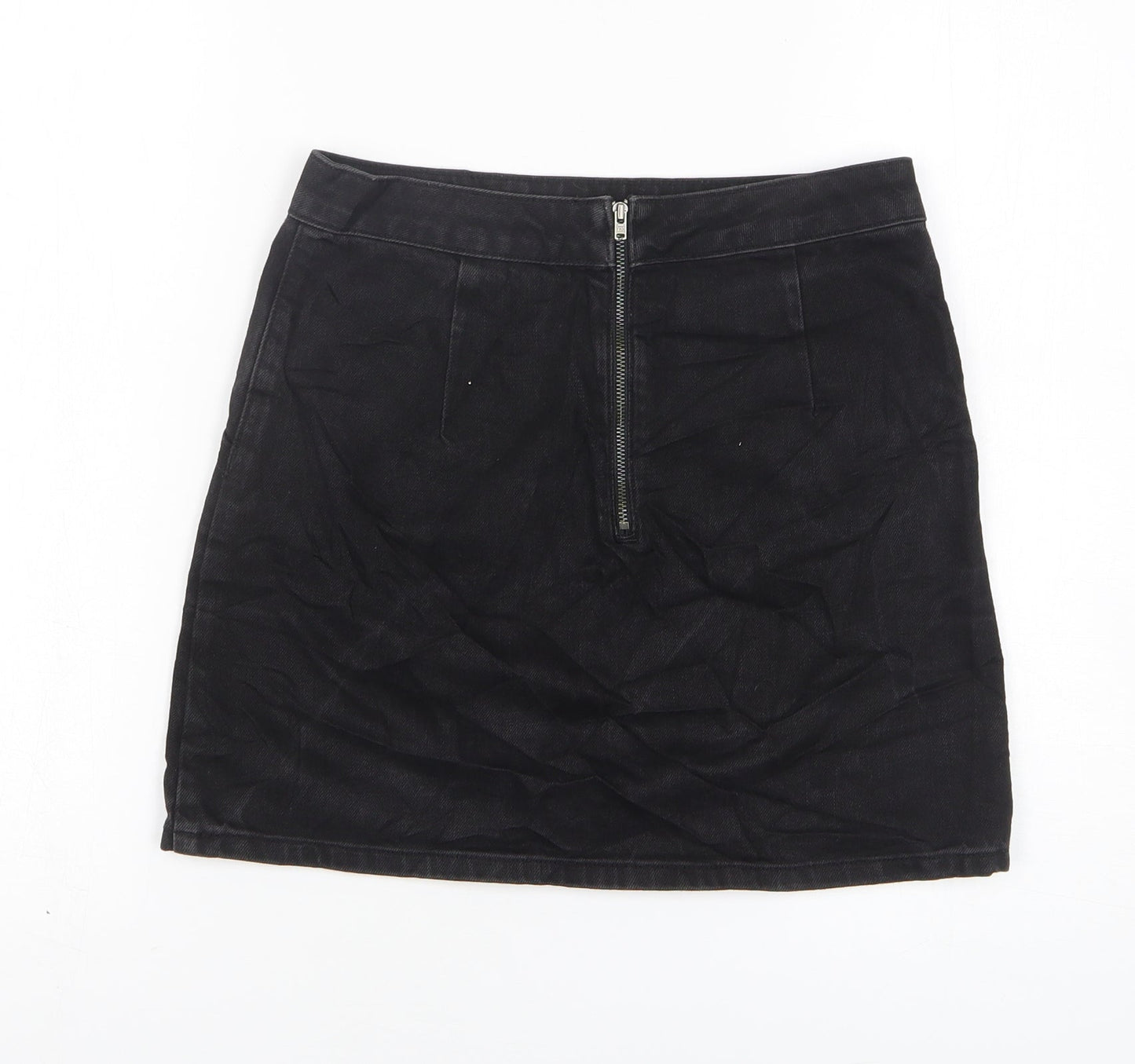Womens UK Size 25 in Topshop Mini Denim Skirt