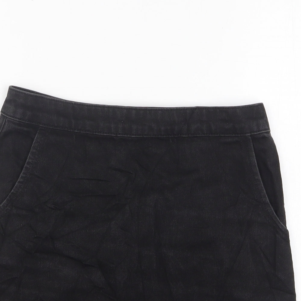 Womens UK Size 25 in Topshop Mini Denim Skirt