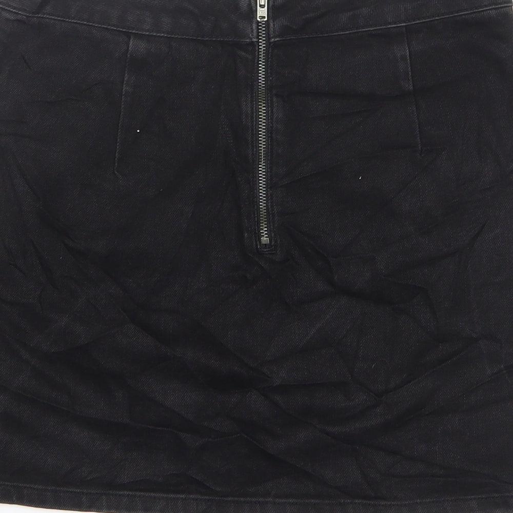 Womens UK Size 25 in Topshop Mini Denim Skirt